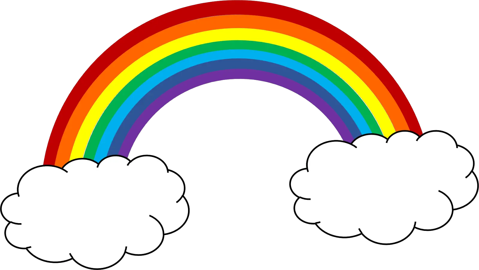 Rainbow And Clouds Png