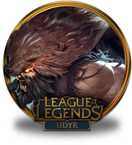 Icon Of League Legends Gold Border Icons 5e Udyr Png Best League Of Legends Icon