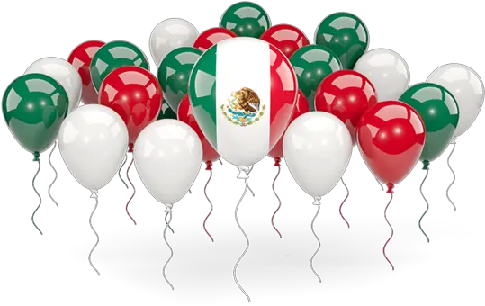 Balloons With Colors Of Flag Illustration Mexico Mexican Flag Color Balloons Png Mexican Flag Transparent