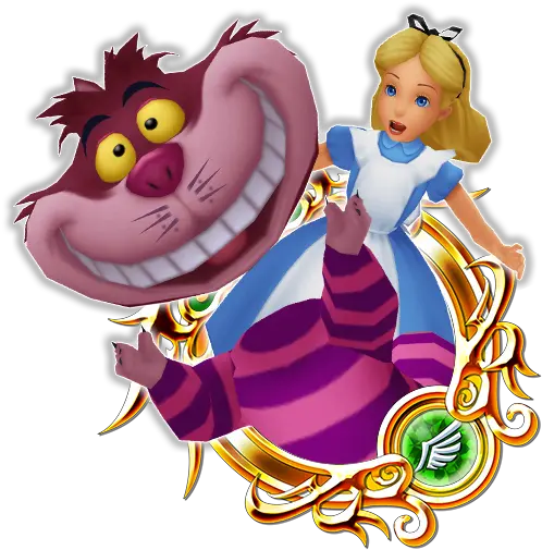 Alice Cheshire Cat Sora Kingdom Hearts Key Art Png Cheshire Cat Png