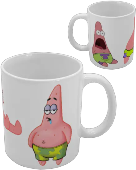 Memes Merch Coffee Cup Png Patrick Star Png