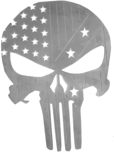 Punisher Skull American Flag Confederate Metal Art Punisher Logo Png Punisher Skull Png