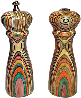 Vintage Mr Dudley Rainbow Salt Shaker U0026 Pepper Mill Set Decorative Png Salt Shaker Png