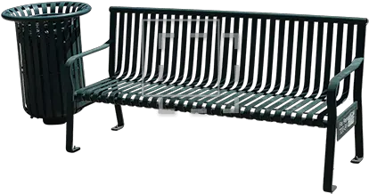 Park Bench And Trash Architectural Entourage Street Furniture Png Park Bench Png