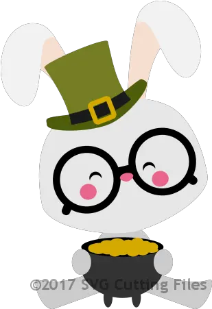 Chibi Bunny Holding Pot Of Gold Costume Hat Png Pot Of Gold Transparent