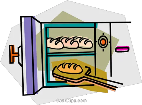 Baking Bread In An Oven Royalty Free Vector Clip Art Clip Art Png Baking Clipart Png