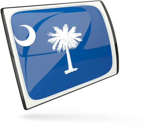 Glossy Rectangular Icon Illustration Of Flag Ofu003cbr U003e South South Carolina Flag Map Png Sc Icon