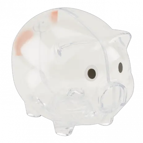 Plastic Piggy Bank Domestic Pig Png Piggy Bank Transparent