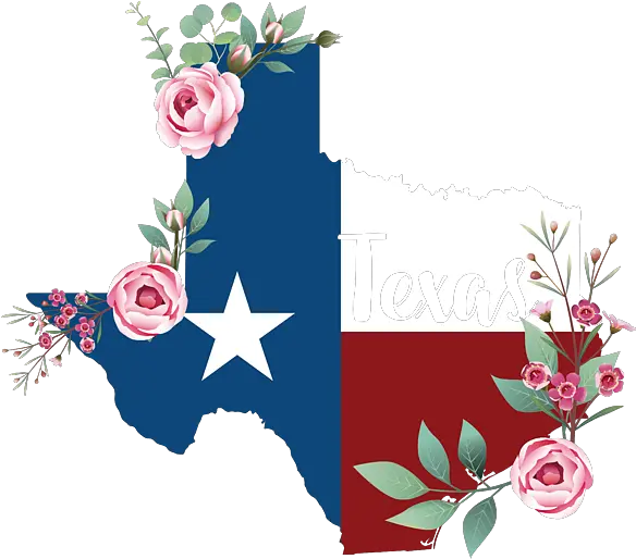 Texas Flag Flowers Cute Apparel Womenu0027s T Shirt For Sale By Denmark And Texas Png Texas Flag Icon