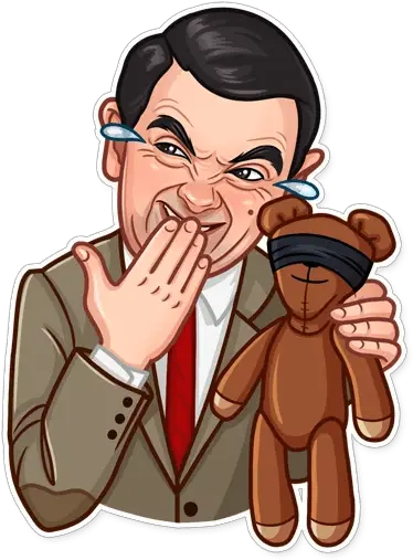 Mr Bean Telegram Sticker Mr Bean Tongue Cartoon Png Mr Bean Png