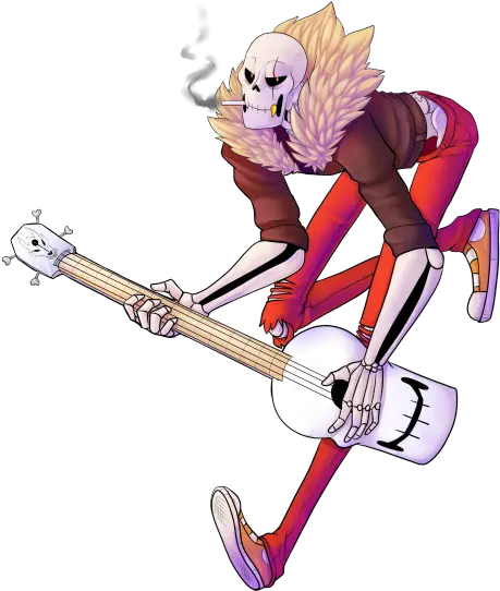 Download Hd Undertale Underfell Papyrus Rock Music Cartoon Png Rock Music Png
