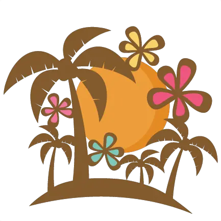 Tropical Scene Svg Scrapbook Cut File Cute Clipart Files For Cute Tropical Clipart Png Tropical Png