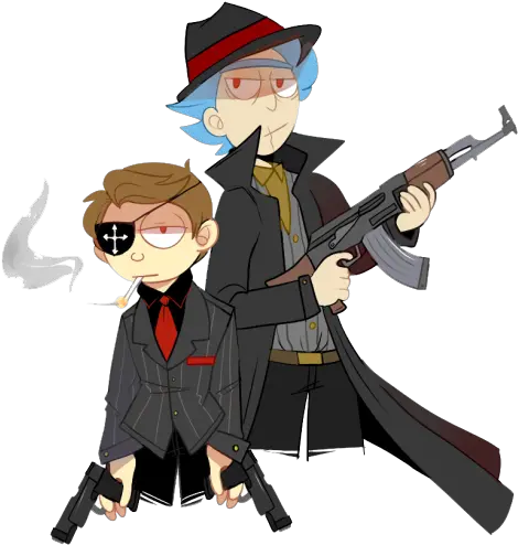 Mafia Themed Rick And Morty Team Fortress 2 Sprays Png Transparent
