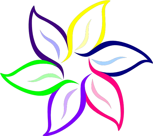Download Free Colorful Flowers Hd Icon Favicon Freepngimg Flower Color Outline Png Flower Petal Icon