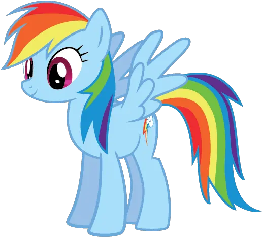 Rainbow Dash Vector Standing Png Image Transparent