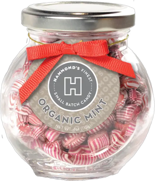 Organic Peppermint Pillows Jar Strawberry Png Peppermint Candy Png