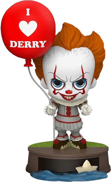 Hot Toys It Pennywise With Balloon Cosbaby Cosbaby Pennywise Png Pennywise Transparent