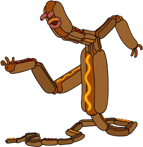 Adventure Time Hot Dog Monster Transparent Png Stickpng Hot Dog Adventure Time Transparent Hot Dog