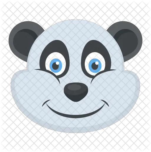 Smiling Panda Icon Happy Png Panda Face Png