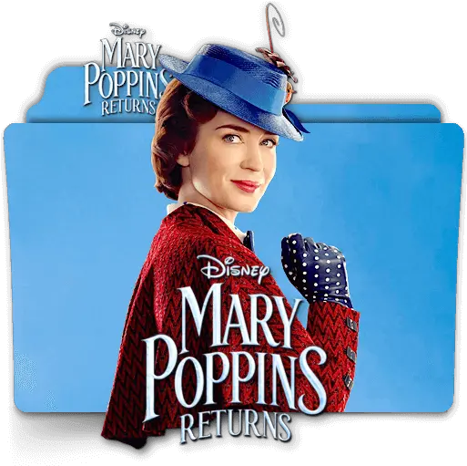 Mary Poppins Returns Movie Folder Icon Designbust Mary Poppins Returns Folder Icon Png Mary Icon