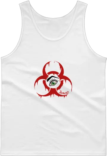 Mens Large Biohazard Front Logo Tank Top Biochemistry Png Bio Hazard Logo