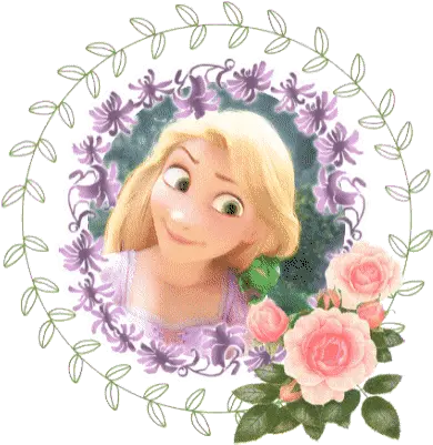 Rapunzel Sticker Gif Garden Roses Png Rapunzel Transparent