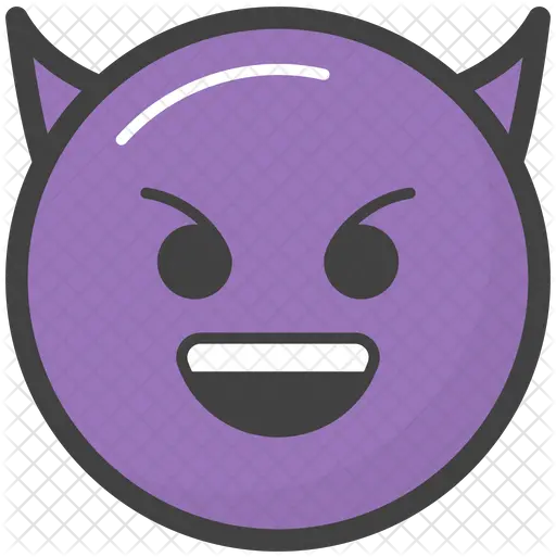 Devil Face Emoji Icon Cartoon Png Devil Emoji Png