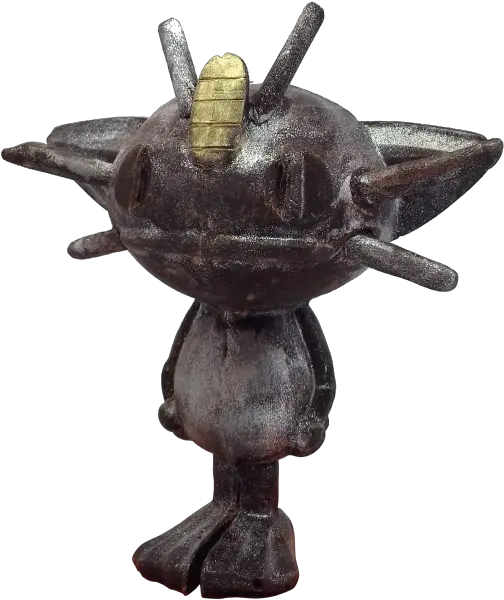 Chocolate Myauth Bronze Sculpture Png Meowth Png
