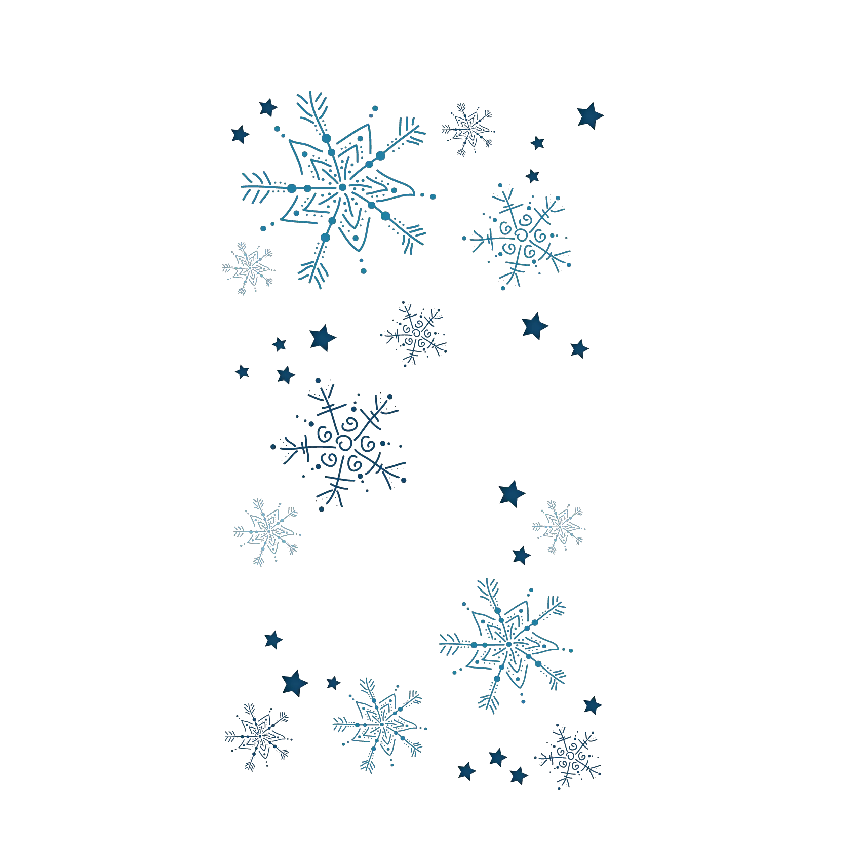 Snowflakes Png Blue