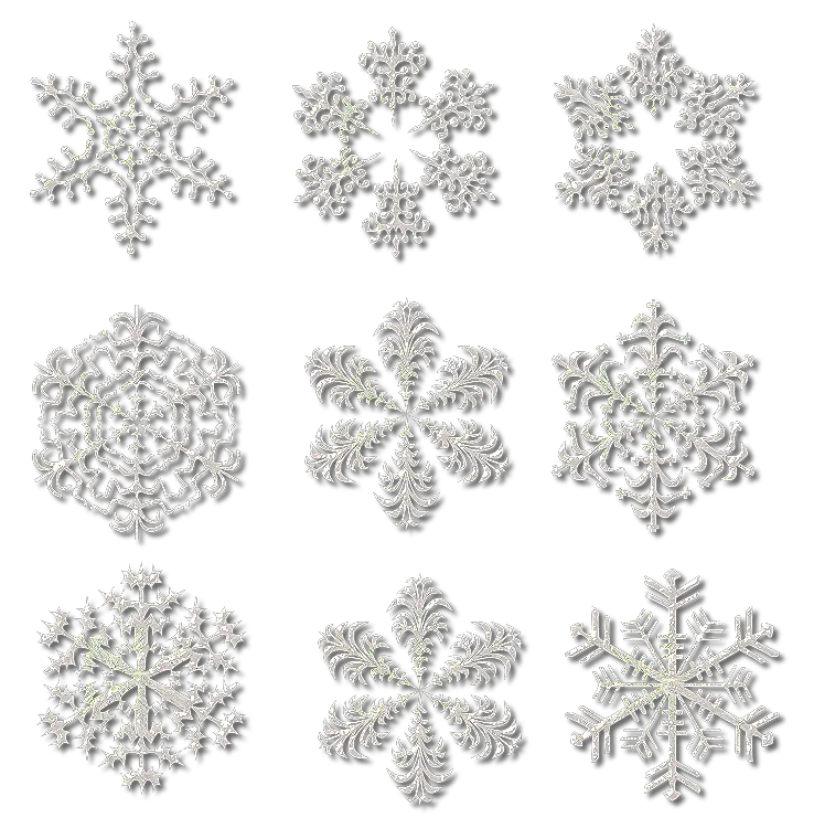 Snowflakes Frame Png