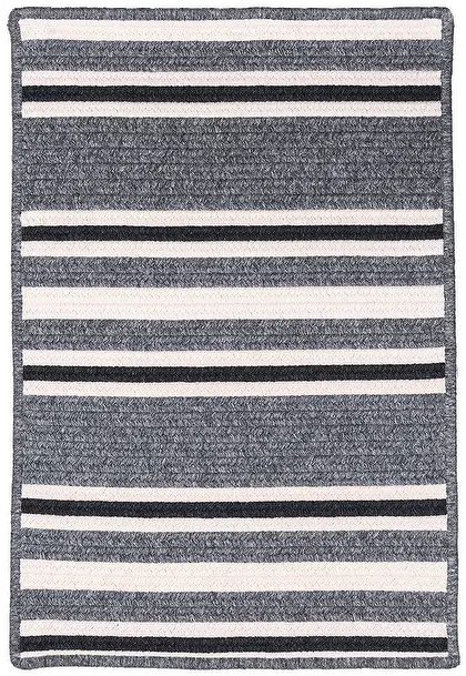 Hampton Gray White Striped Woven Wool Rug Scarf Png Rug Png