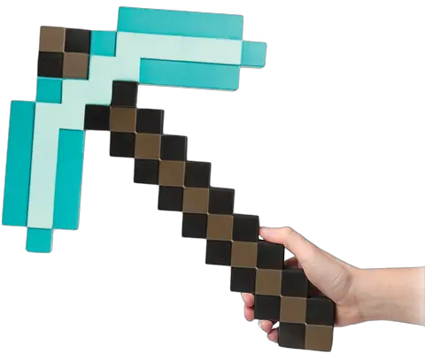 Download Hd Deluxe Diamond Pickaxe Minecraft Iron Pickaxe Minecraft Diamond Pickaxe Png Minecraft Diamond Transparent