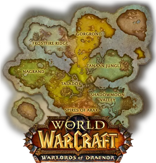 Draenor Wowwiki Fandom Warlords Of Draenor Zones Png Warcraft Png