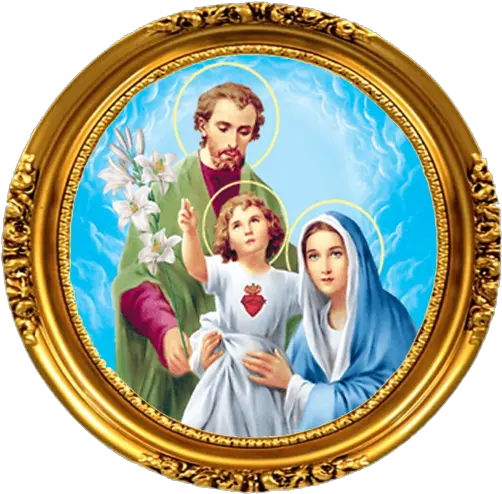 Jmj Spirituality Jesus Family Png Mary And Joseph Icon