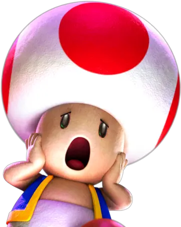 Toad Super Mario Scared Toad Png Toad Transparent