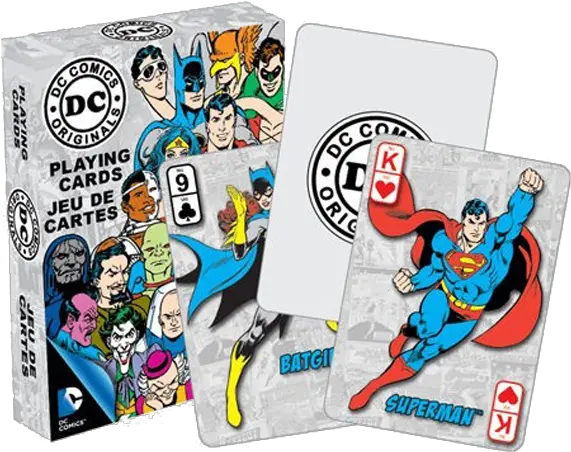 Dc Comics Retro Playing Cards Playing Card Png Deck Of Cards Png