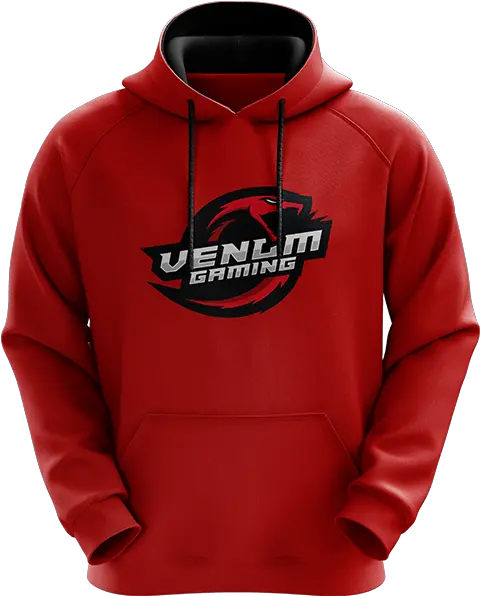 Venom Logo Hoodie Redblack Hoodie Png Venom Logo Png