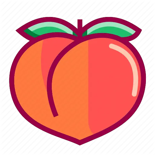 Ass Flavor Fruits Peach Sweet Icon Clip Art Png Ass Png