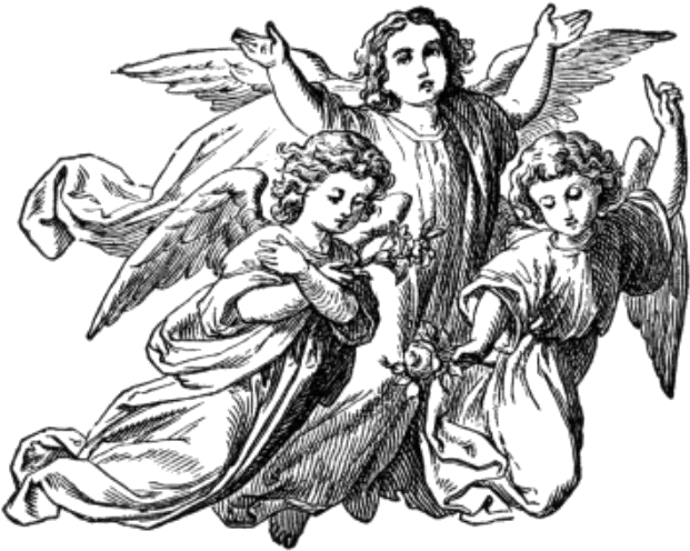 St Gabriel Catholic Church November Masses For The Deceased Religious Angel Clip Art Black And White Png Angels Png