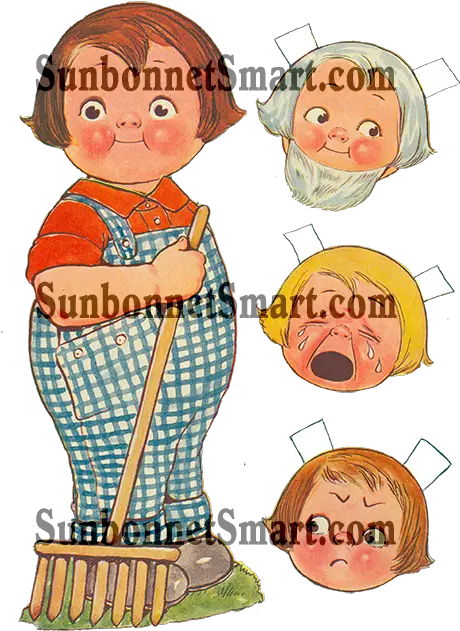 Download Vintage Boy Farmer Paper Doll Dolly Dingle Paper Dolls Png Dolls Png