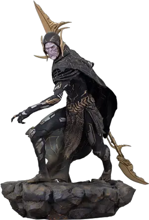 Corvus Glaive Black Order Statue By Iron Studios Corvus Glave Marvel Statue Png Venom Icon Figure