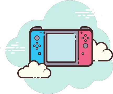 Nintendo Switch Handheld Icon In Cloud Style Spotify Icon Aesthetic Cloud Png Nintendo Switch Icon