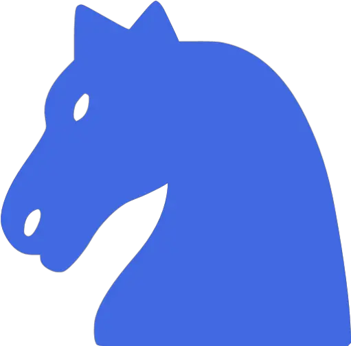 Royal Blue Chess 29 Icon Free Royal Blue Chess Icons Animal Figure Png Horse Head Icon