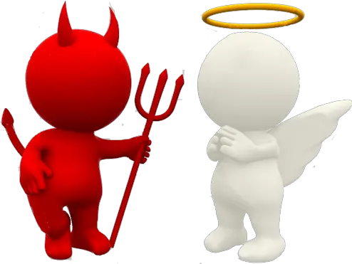 Png Royalty Free Download Not Bad Diablito Y Angelito Png Good Png