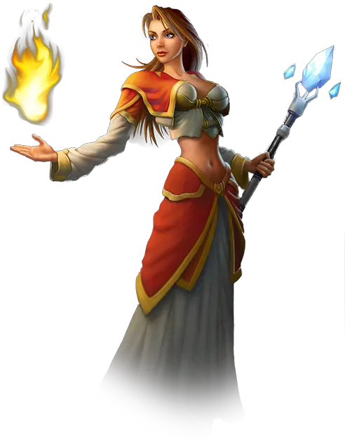 Transparent Background Rendered World Of Warcraft Female Mage Png Warrior Transparent Background