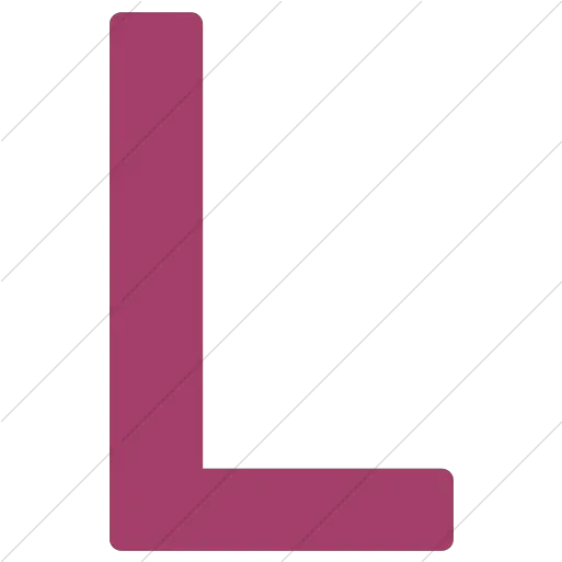 Simple Pink Alphanumerics Uppercase L Letter Pictures Simple Png Letter L Icon