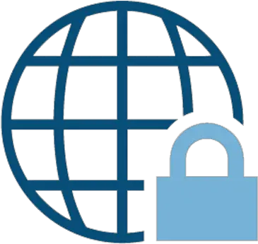 Cybersecurity Globe Icon Png Full Size Png Download Royal Express Courier India Blue Globe Icon