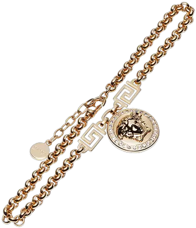 Versace Icon Medusa Necklace For Women Solid Png Versace Icon Chain Necklace