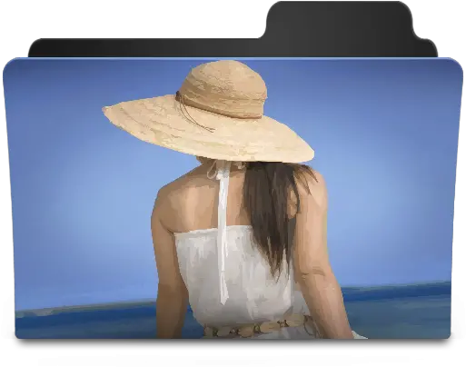 Backside Woman Icon Goodies Folder Icons Softiconscom Eye Folder Icon Png Straw Hat Icon