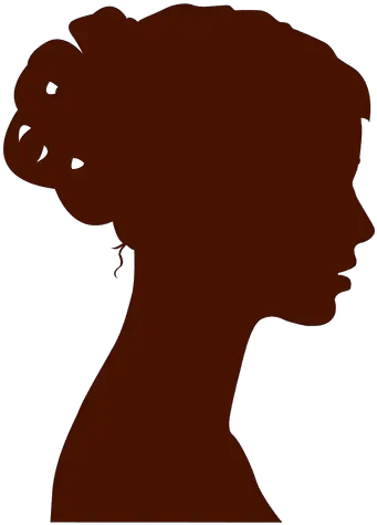 Download Free Png Woman Profile Silhouette Bow Transparent Girl Shadow Images Cartoon Bow Transparent